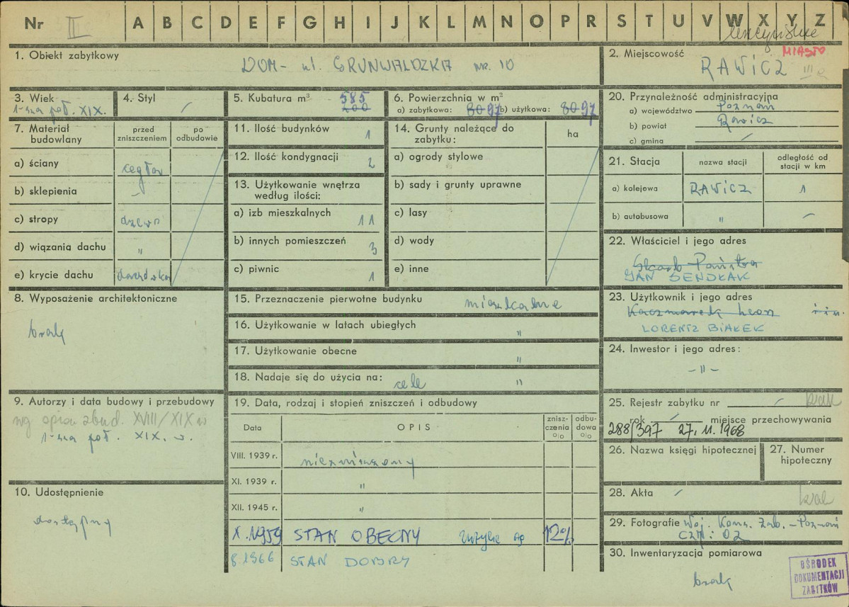 Karta zielona, skan nr 1
