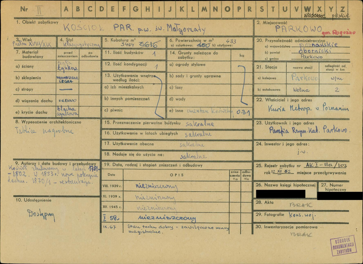 KZ - Karta zielona, skan nr 1