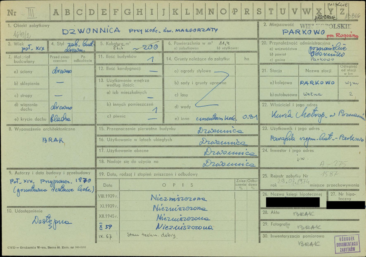 KZ - Karta zielona, skan nr 1
