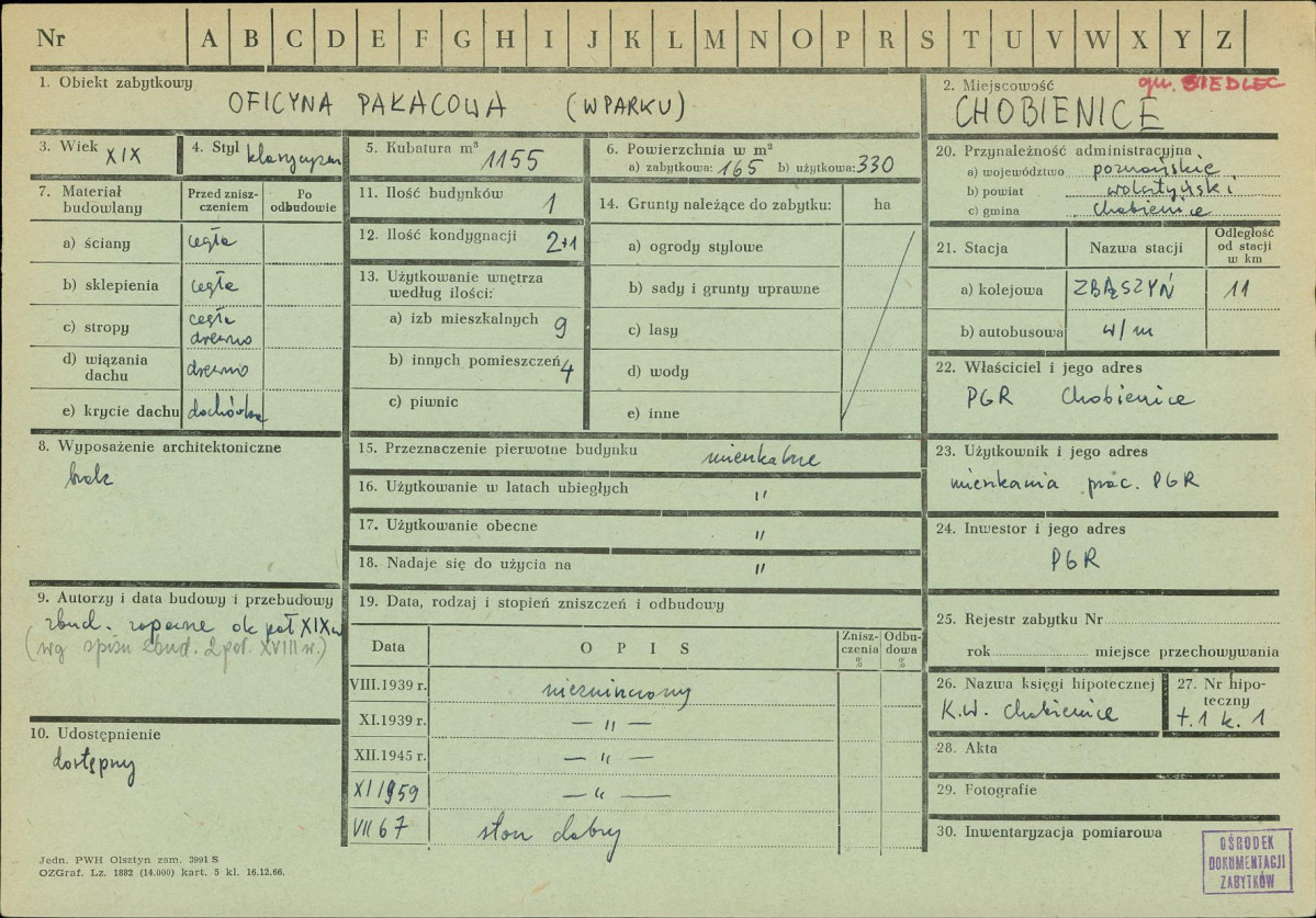 KZ - Karta zielona, skan nr 1