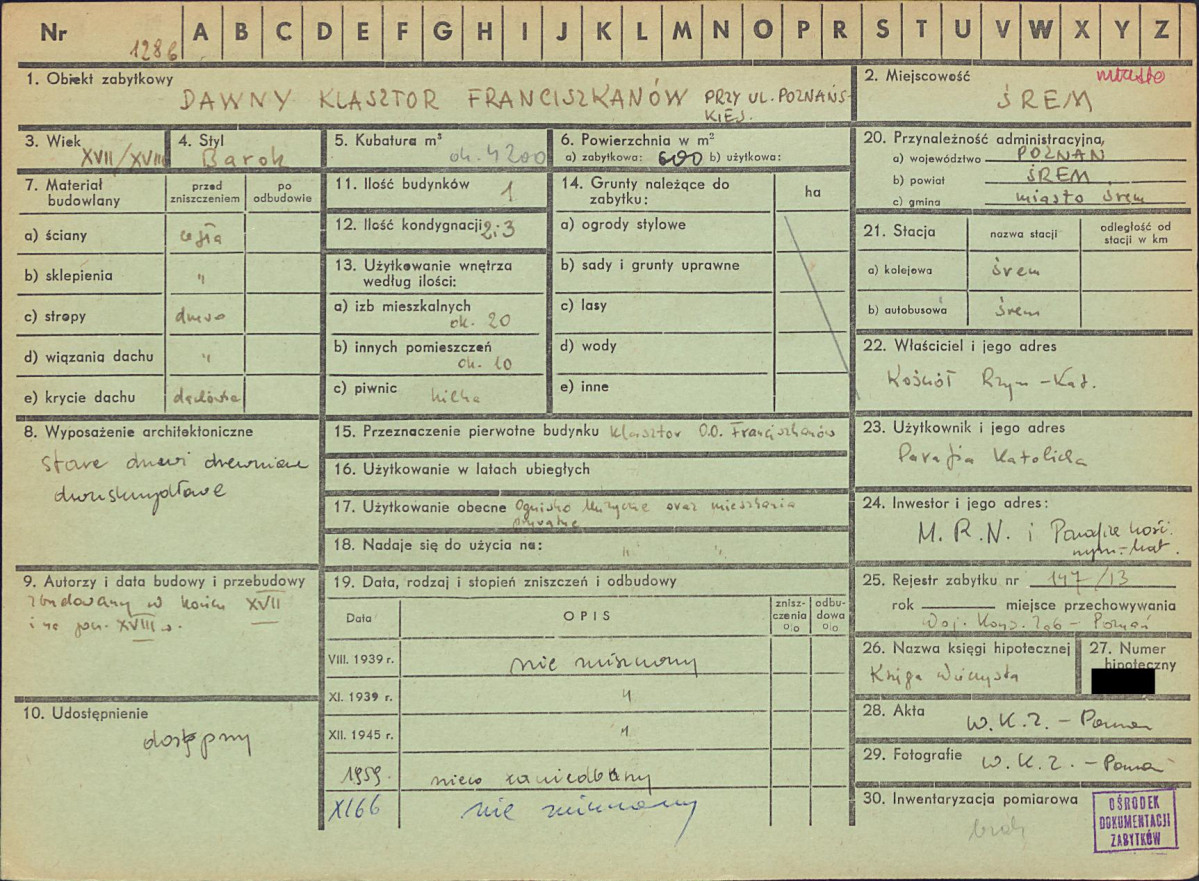 KZ - Karta zielona, skan nr 1