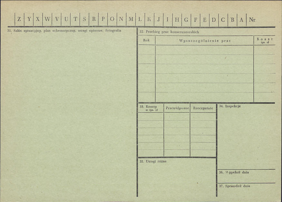 KZ - Karta zielona, skan nr 2
