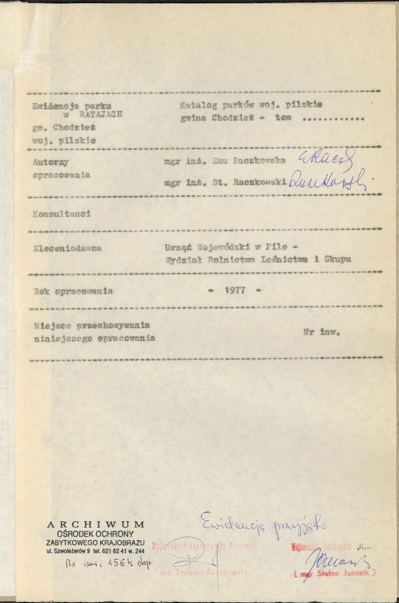 EP - Ewidencja parkowa, skan nr 4