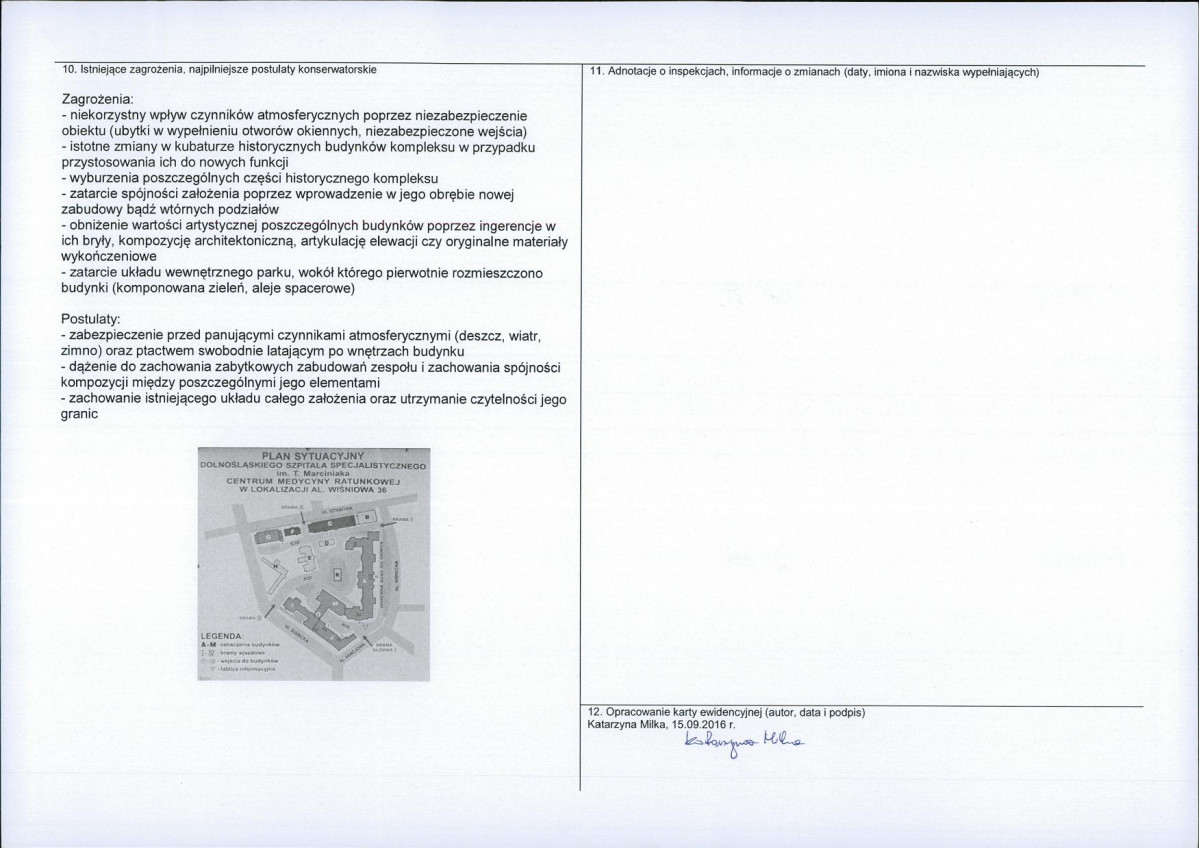 Karta obiektu niewpisanego do rejestru, skan nr 2