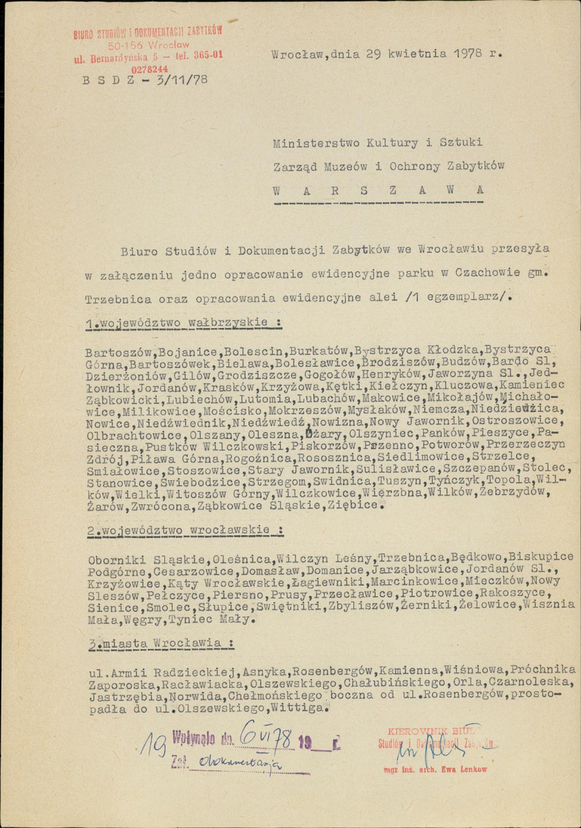 Ewidencja parkowa, skan nr 1