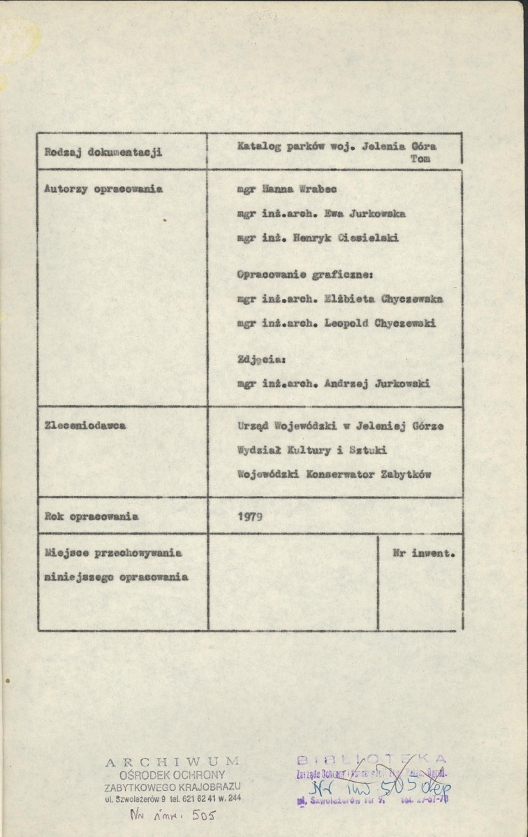 Ewidencja parkowa, skan nr 5
