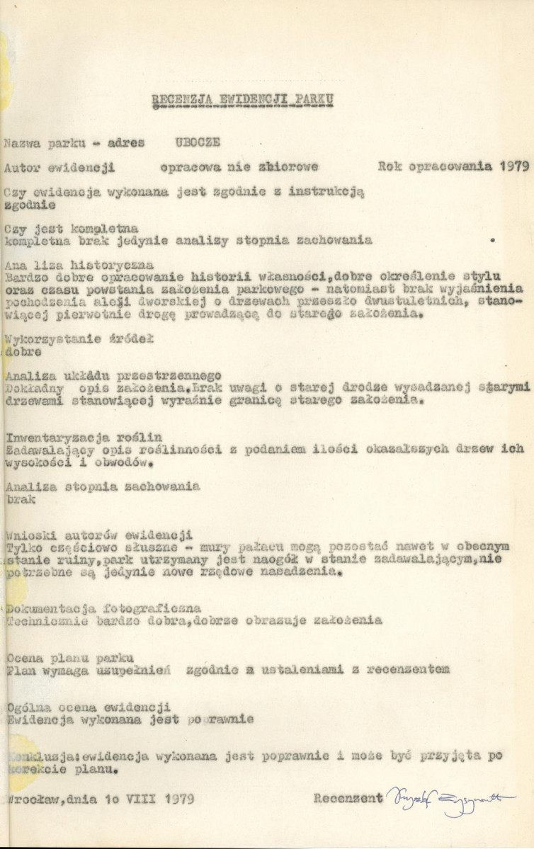 Ewidencja parkowa, skan nr 4