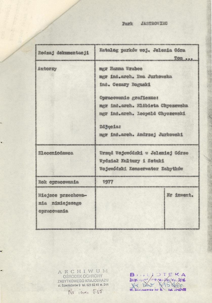Ewidencja parkowa, skan nr 5