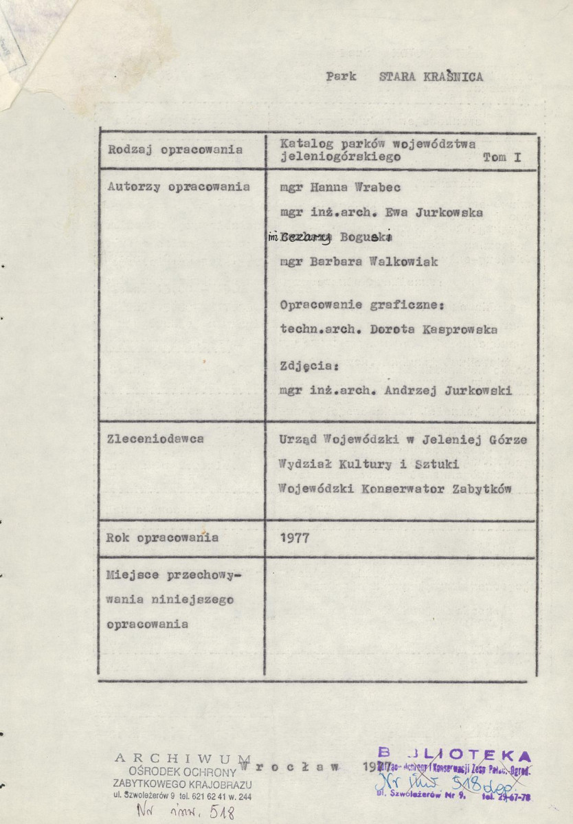 EP - Ewidencja parkowa, skan nr 4