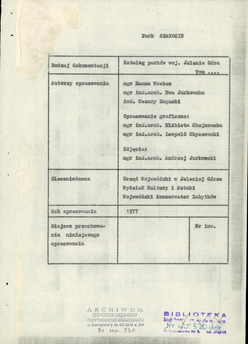 Ewidencja parkowa, skan nr 5
