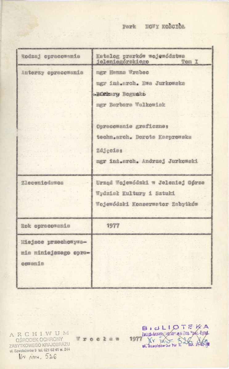 EP - Ewidencja parkowa, skan nr 4