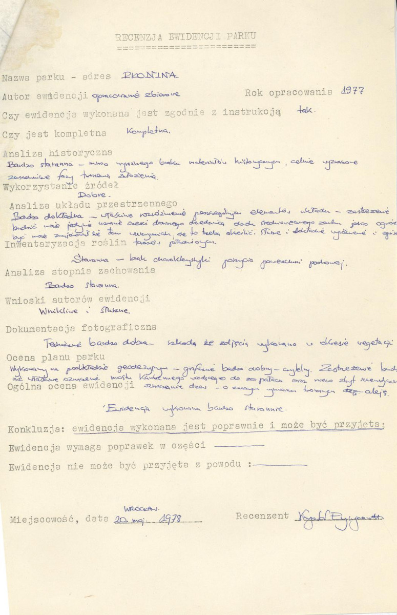 Ewidencja parkowa, skan nr 4