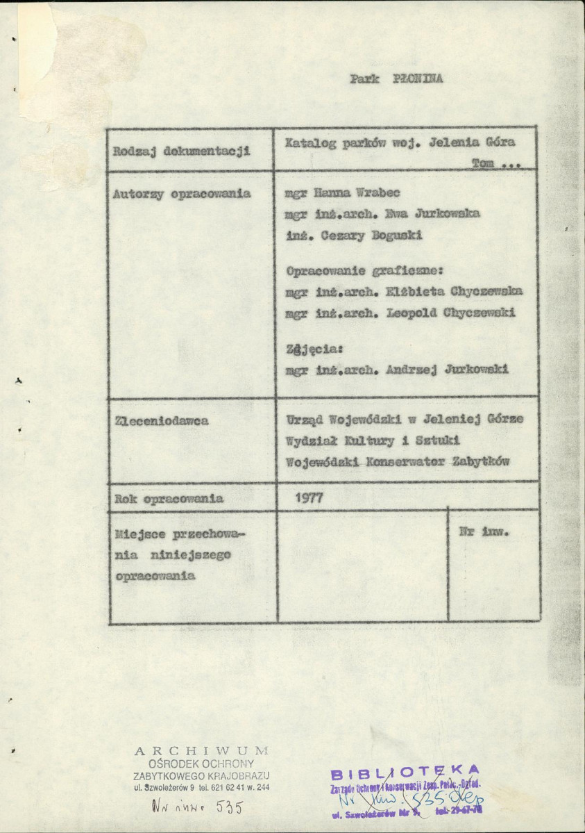 Ewidencja parkowa, skan nr 5