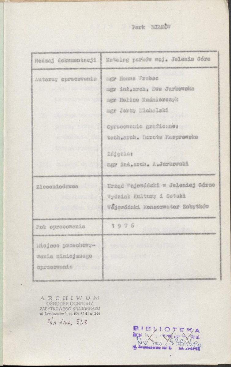 Ewidencja parkowa, skan nr 3