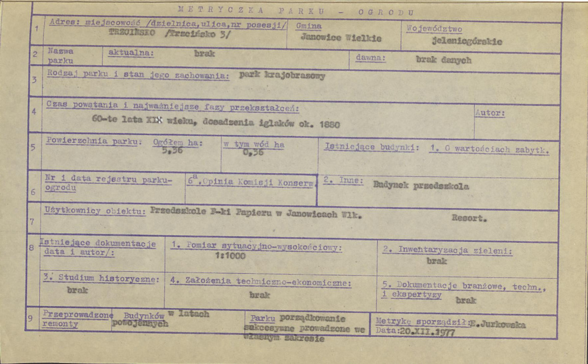 Ewidencja parkowa, skan nr 7