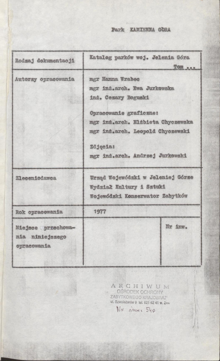 Ewidencja parkowa, skan nr 5