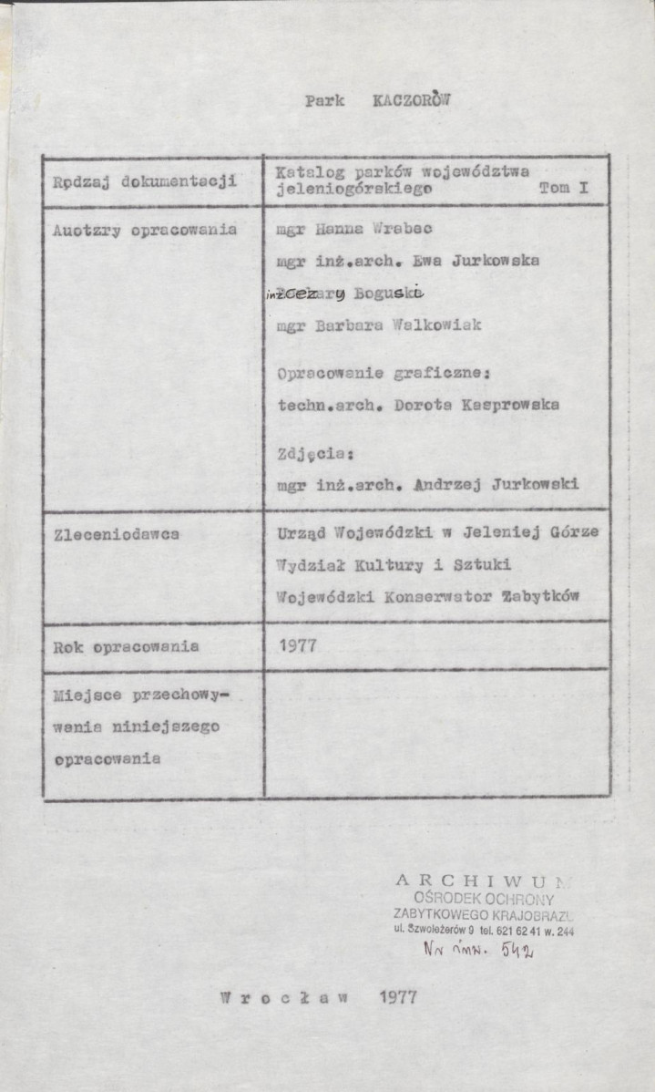 Ewidencja parkowa, skan nr 4