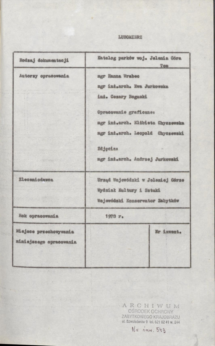 Ewidencja parkowa, skan nr 5