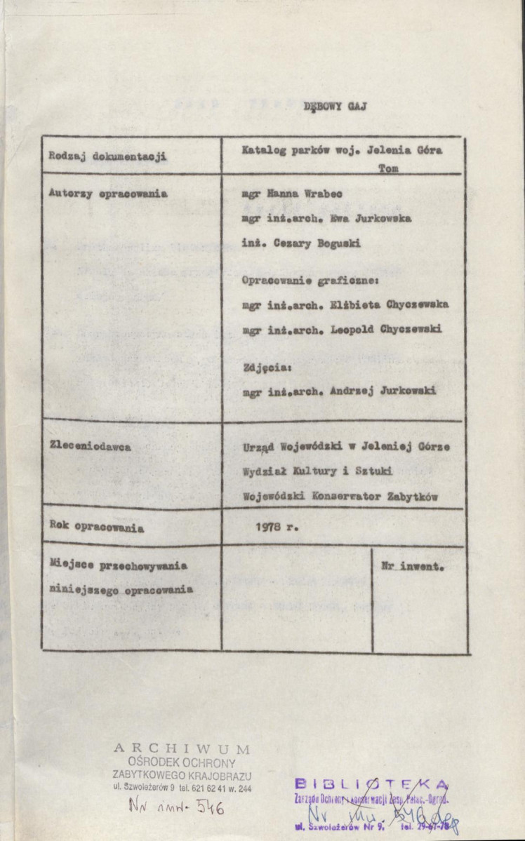 Ewidencja parkowa, skan nr 5