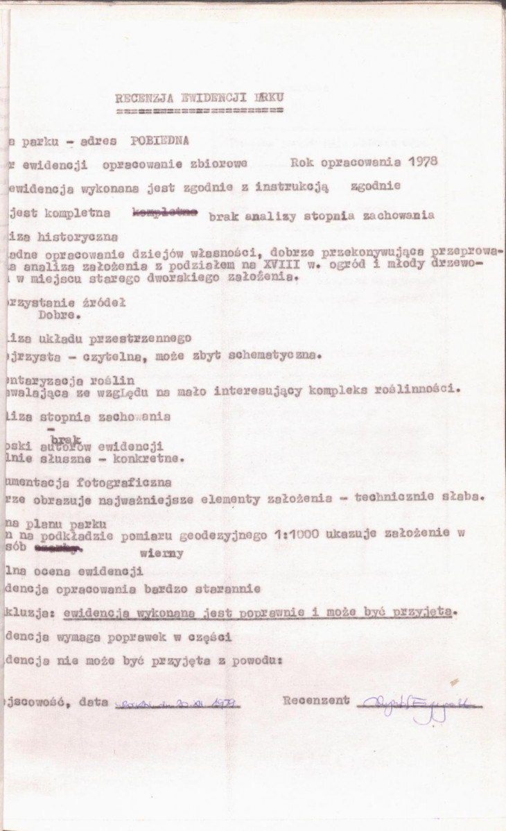 Ewidencja parkowa, skan nr 4