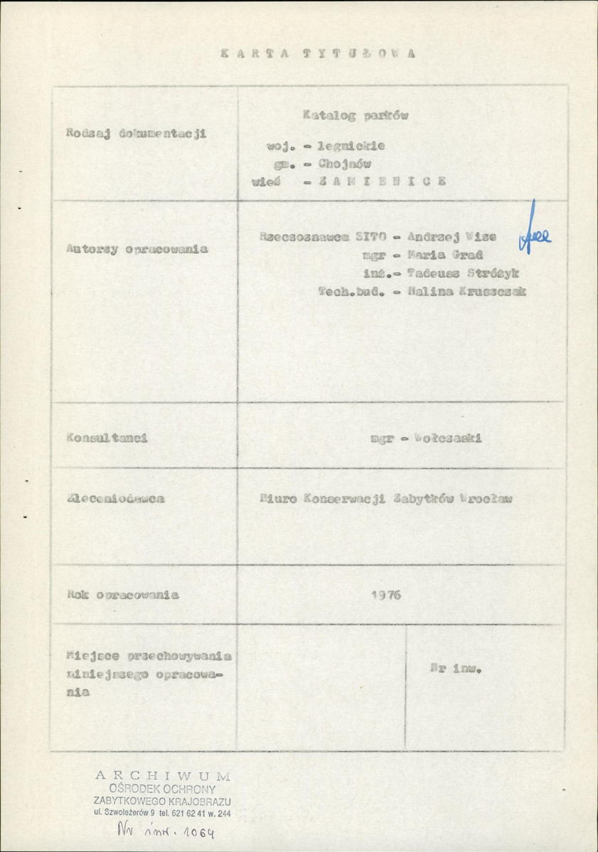 Ewidencja parkowa, skan nr 3