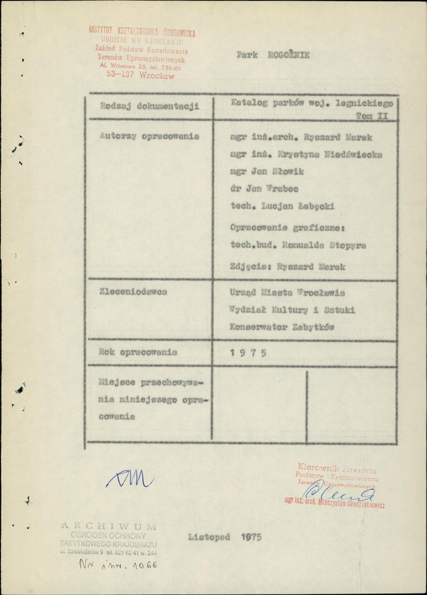 Ewidencja parkowa, skan nr 3