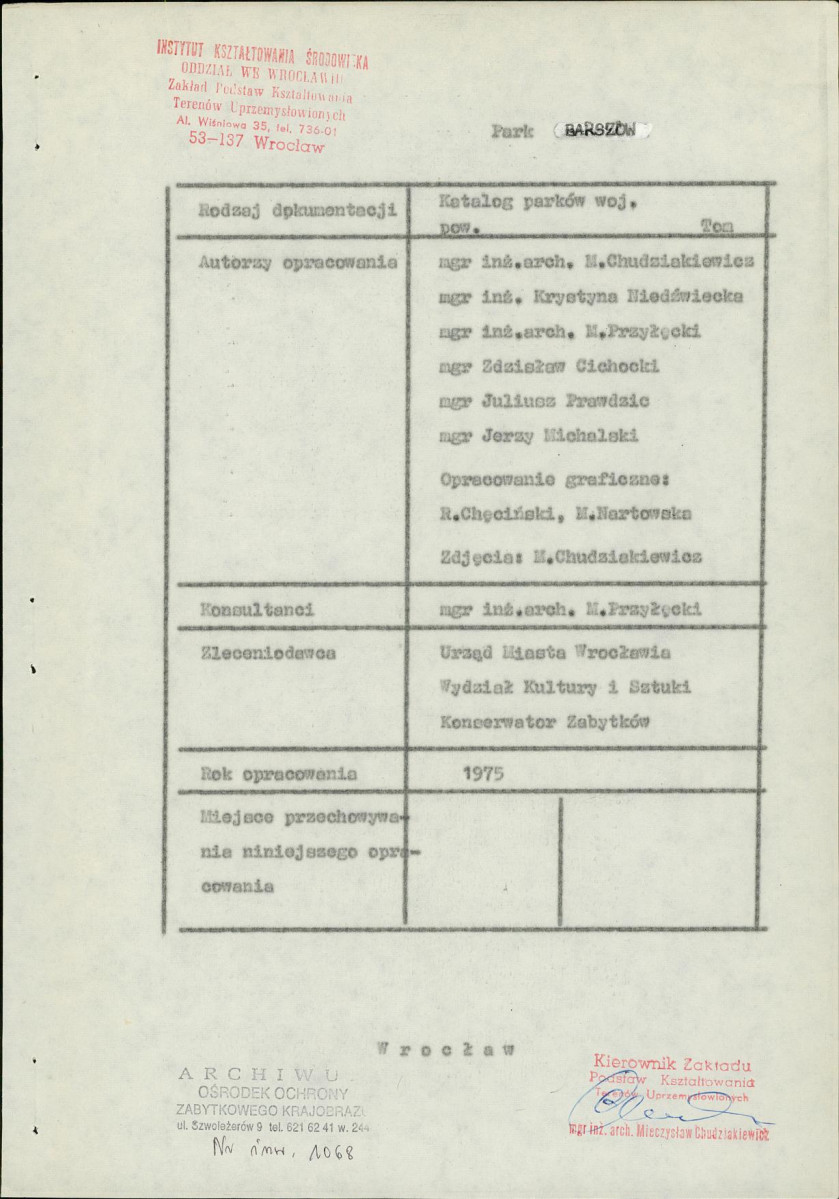 EP - Ewidencja parkowa, skan nr 3