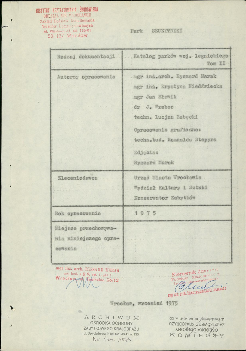 Ewidencja parkowa, skan nr 3