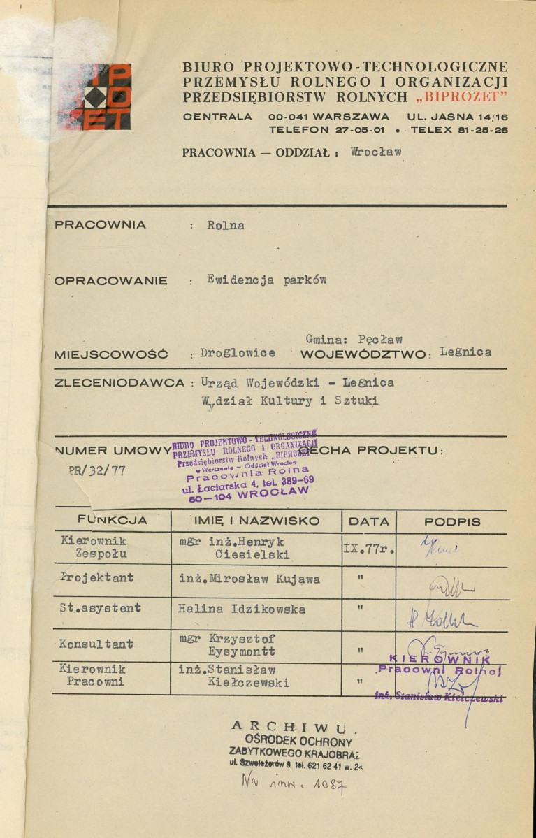 Ewidencja parkowa, skan nr 4
