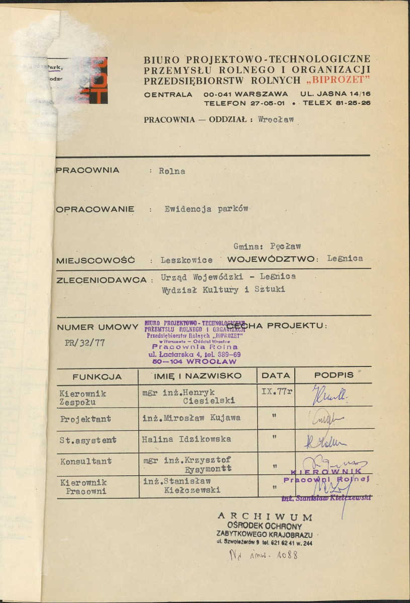 Ewidencja parkowa, skan nr 4