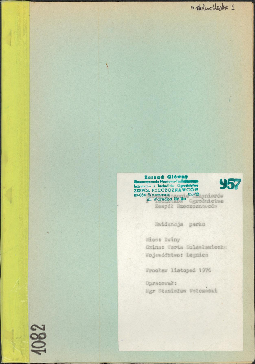 EP - Ewidencja parkowa, skan nr 1