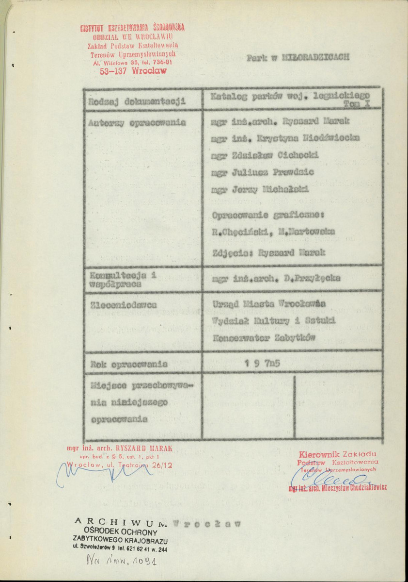 Ewidencja parkowa, skan nr 3