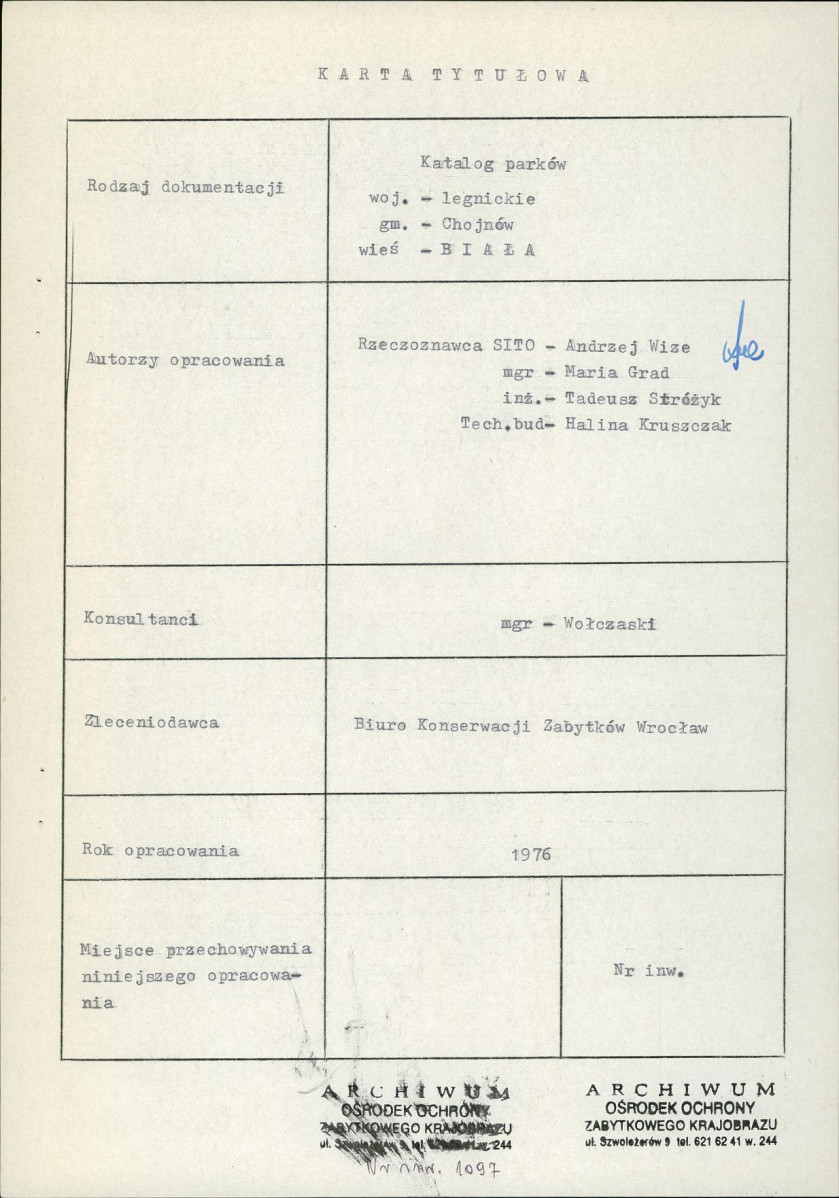 Ewidencja parkowa, skan nr 3