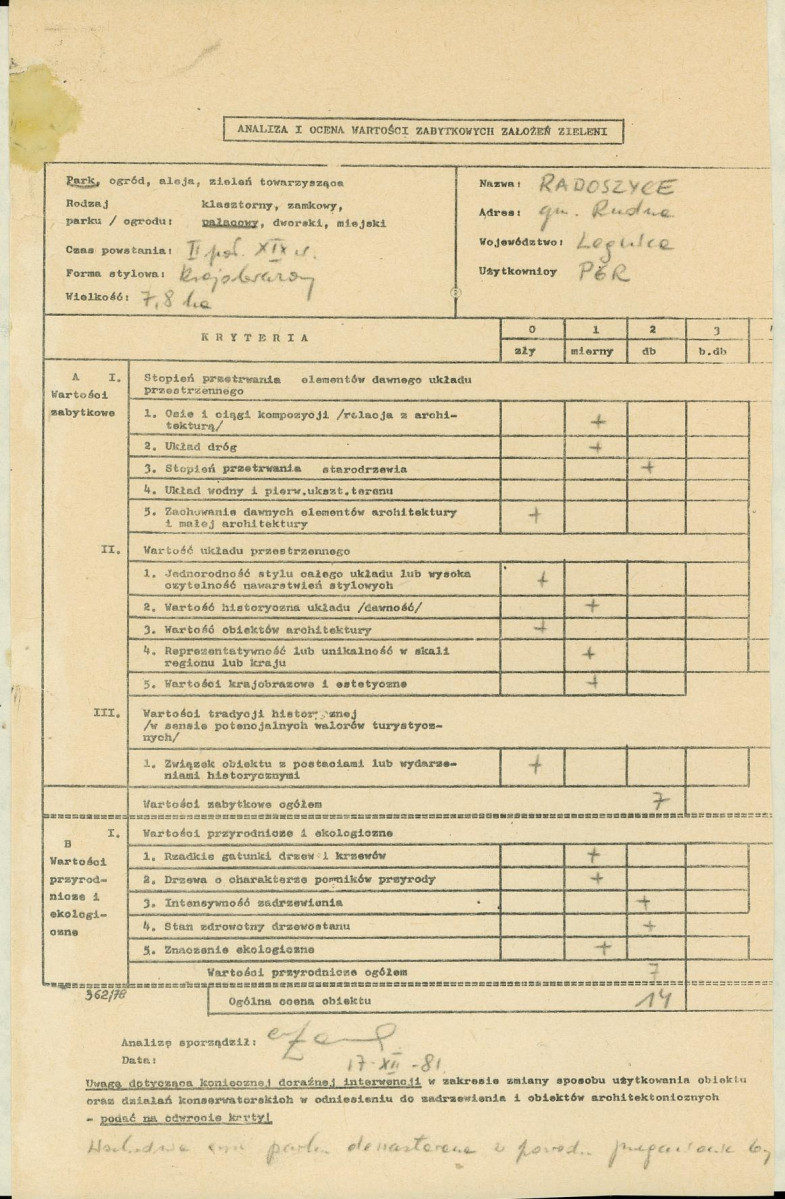 Ewidencja parkowa, skan nr 3