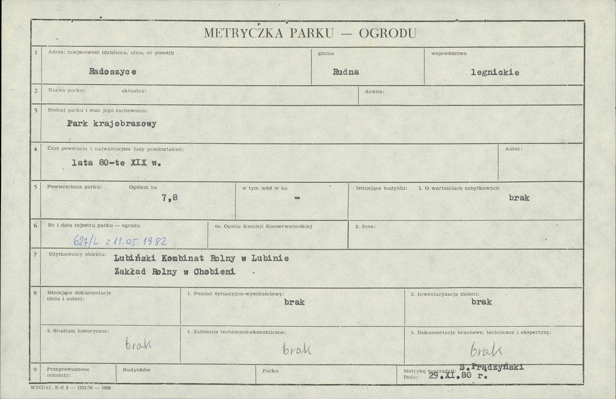 Ewidencja parkowa, skan nr 5