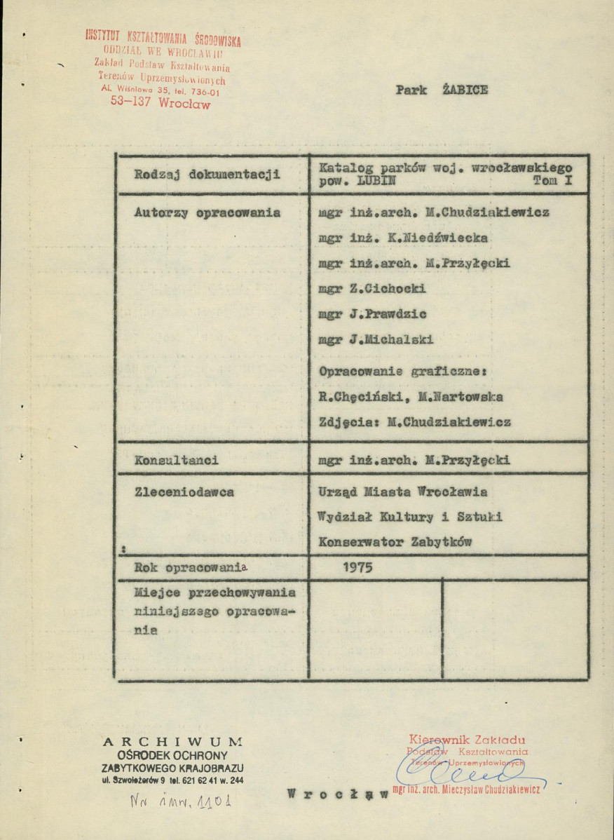 Ewidencja parkowa, skan nr 3