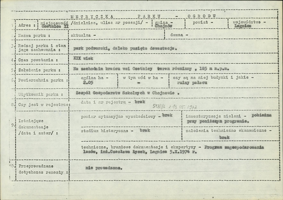 Ewidencja parkowa, skan nr 5