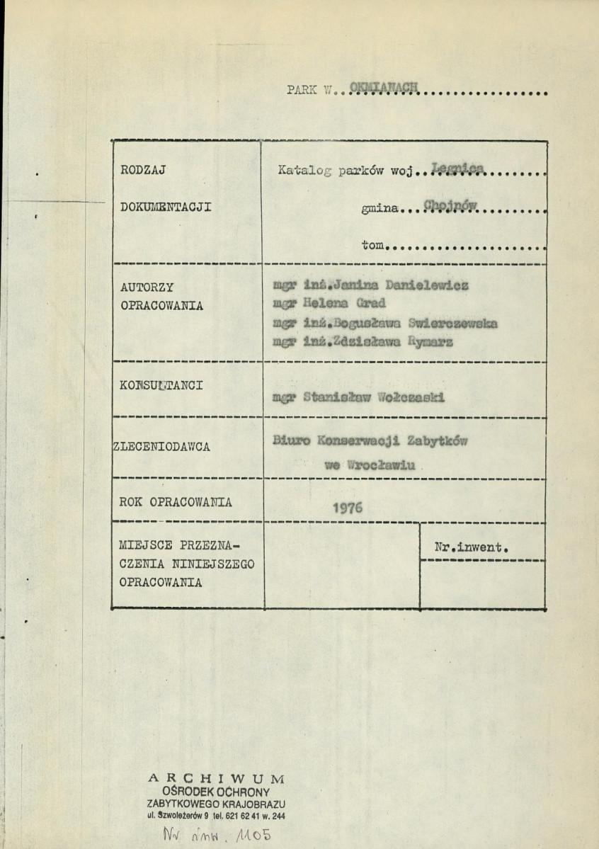 Ewidencja parkowa, skan nr 3