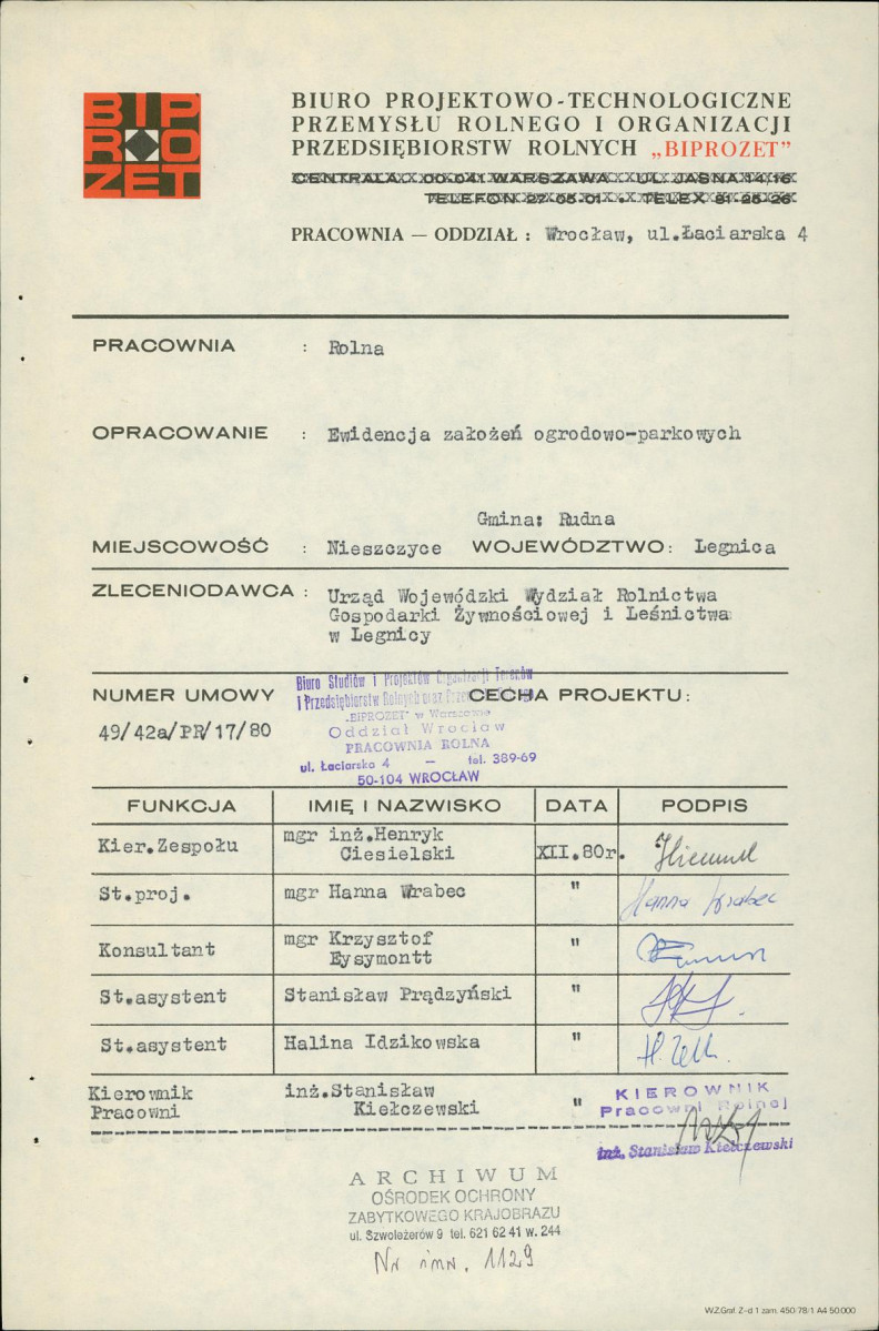 Ewidencja parkowa, skan nr 4