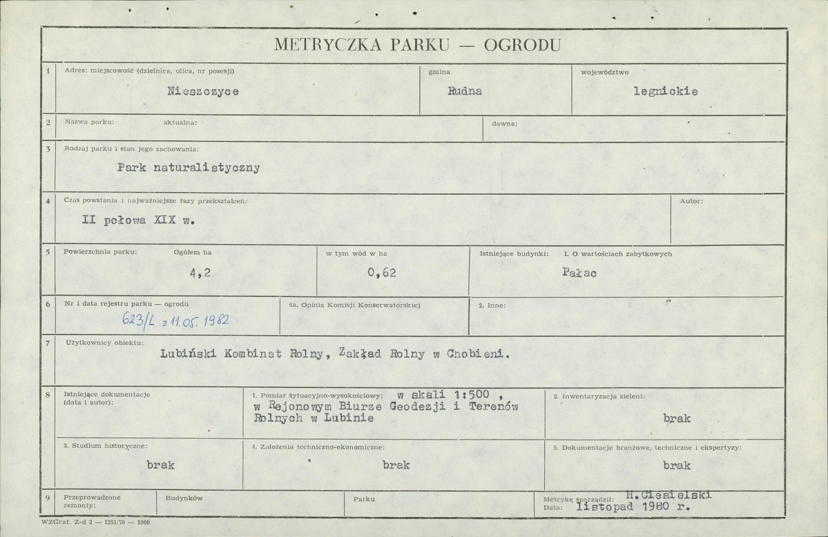 Ewidencja parkowa, skan nr 5