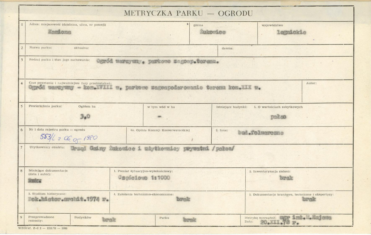 Ewidencja parkowa, skan nr 5