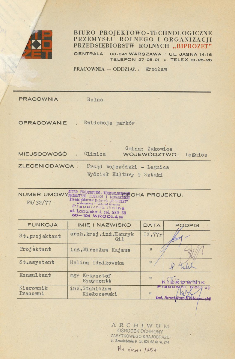 Ewidencja parkowa, skan nr 4