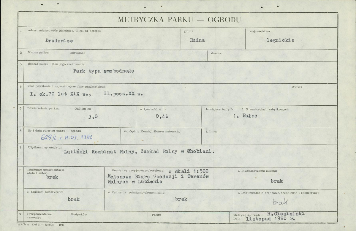Ewidencja parkowa, skan nr 5