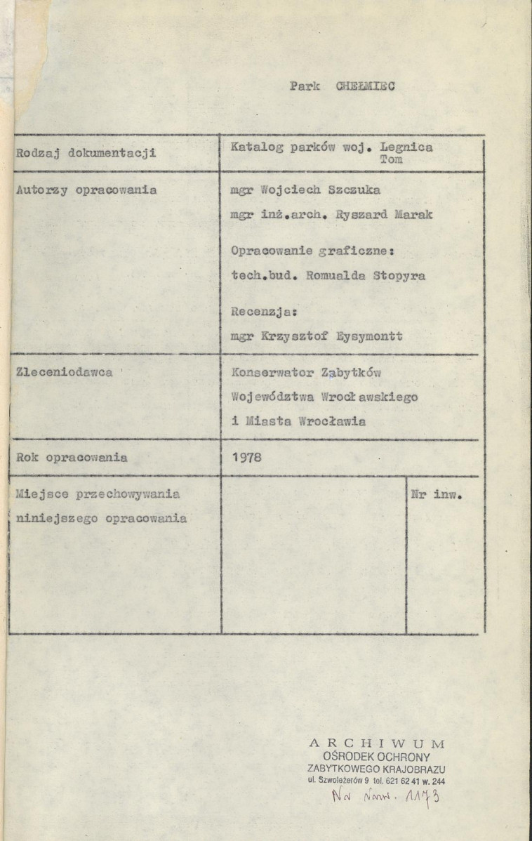 Ewidencja parkowa, skan nr 5