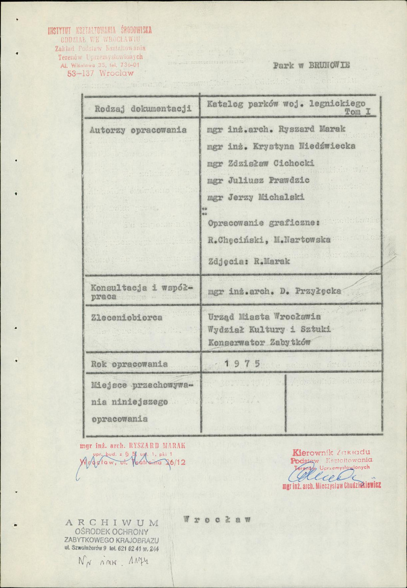 Ewidencja parkowa, skan nr 3