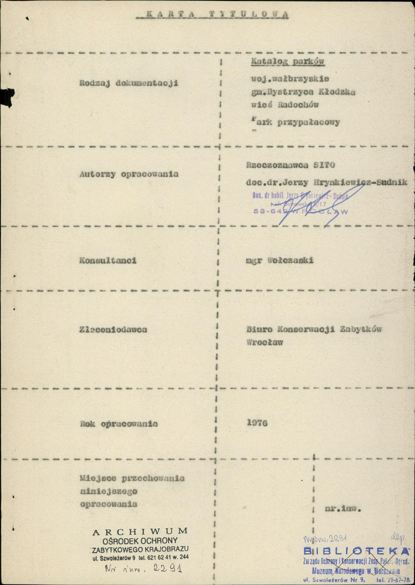 Ewidencja parkowa, skan nr 2