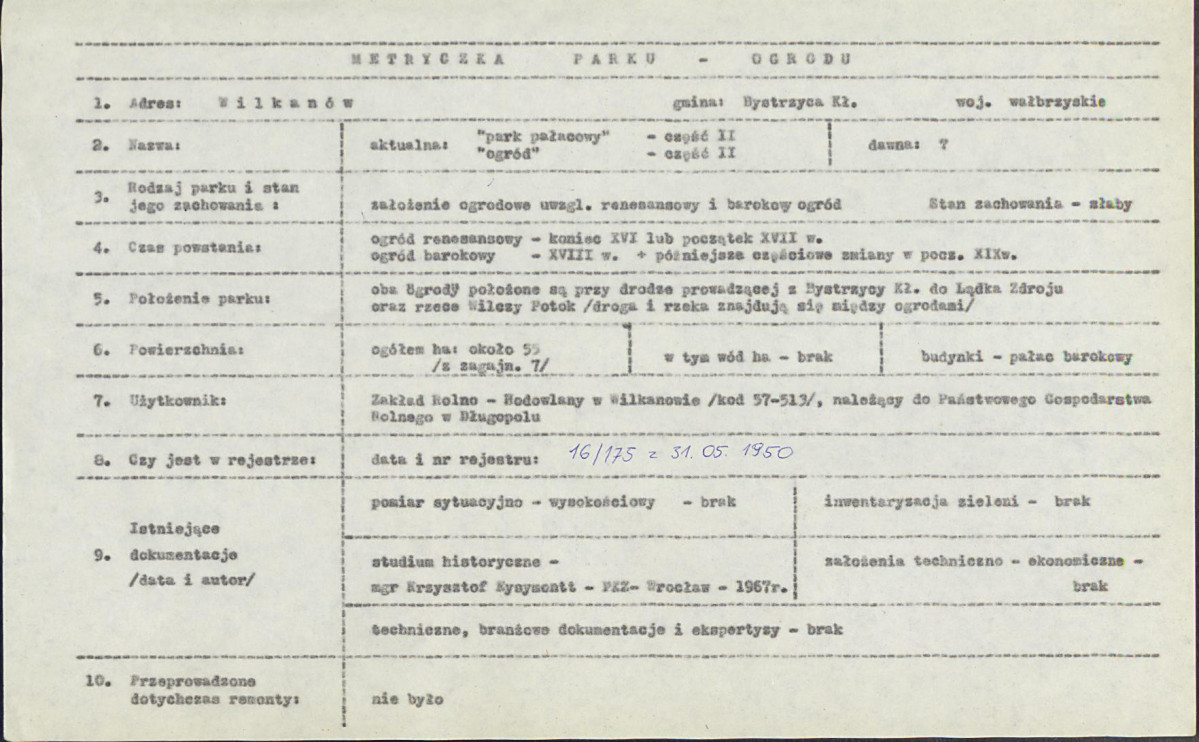Ewidencja parkowa, skan nr 3