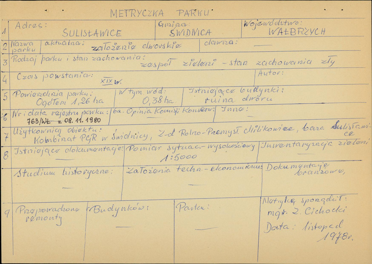 Ewidencja parkowa, skan nr 7