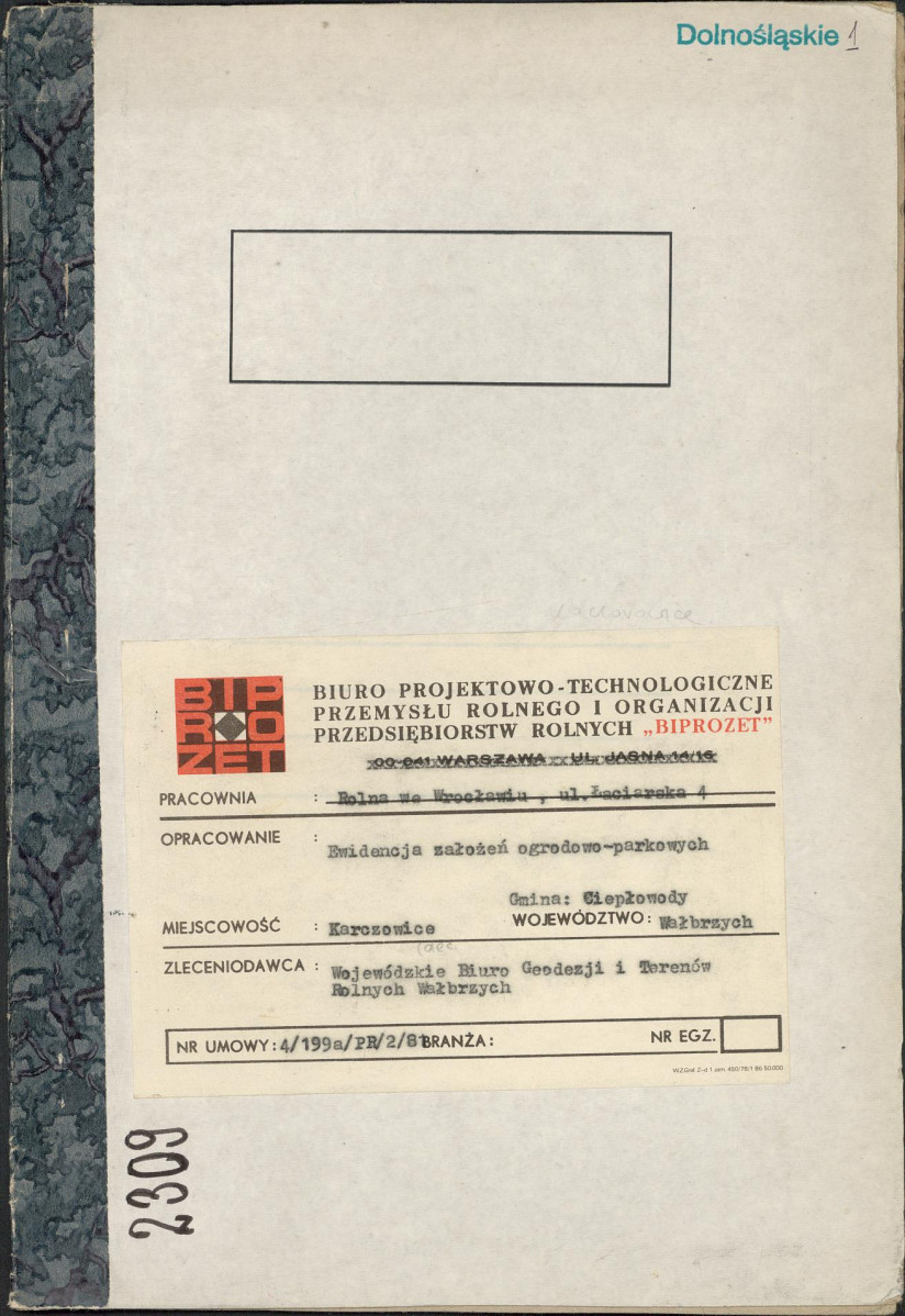 EP - Ewidencja parkowa, skan nr 1