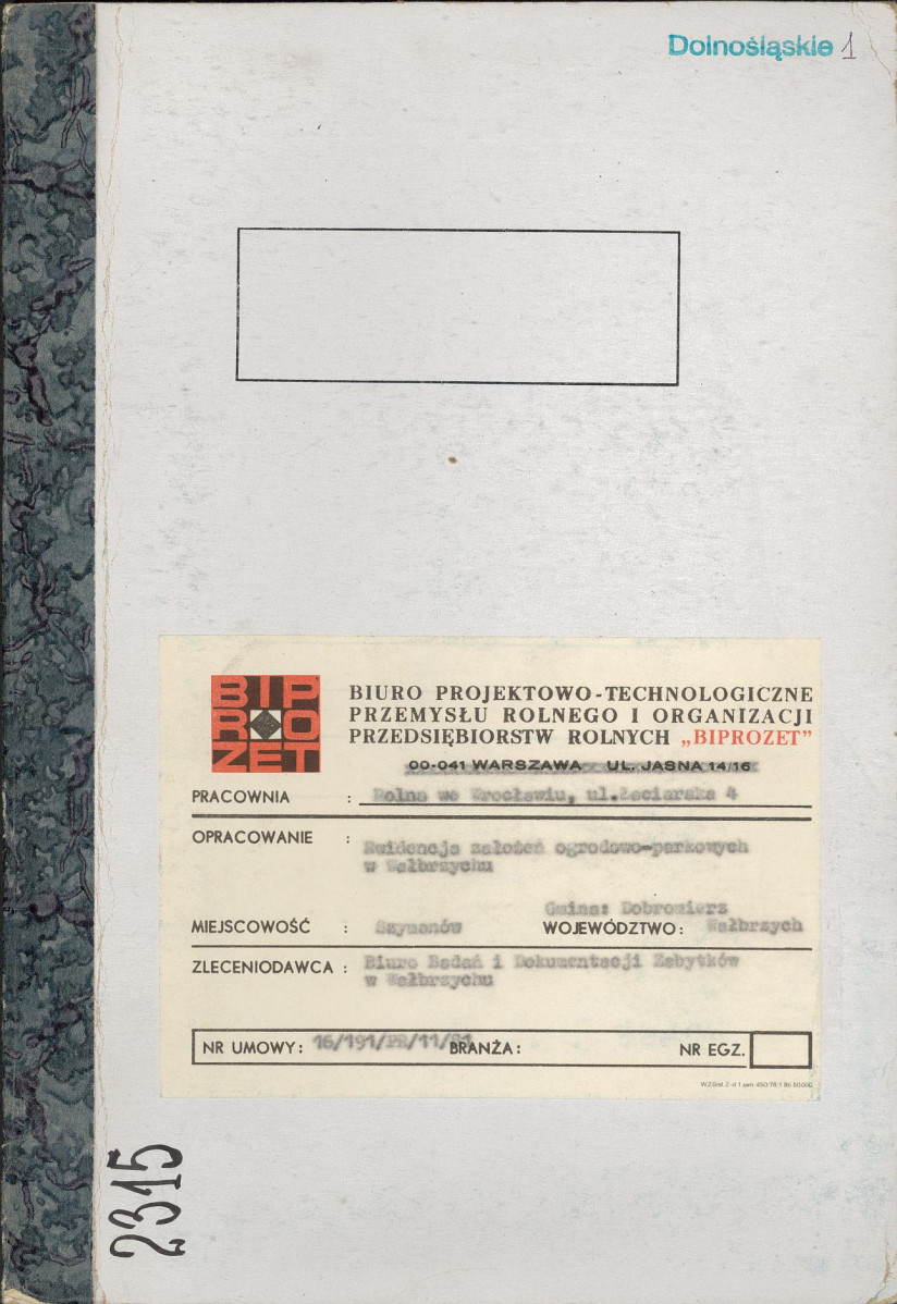 Ewidencja parkowa, skan nr 1